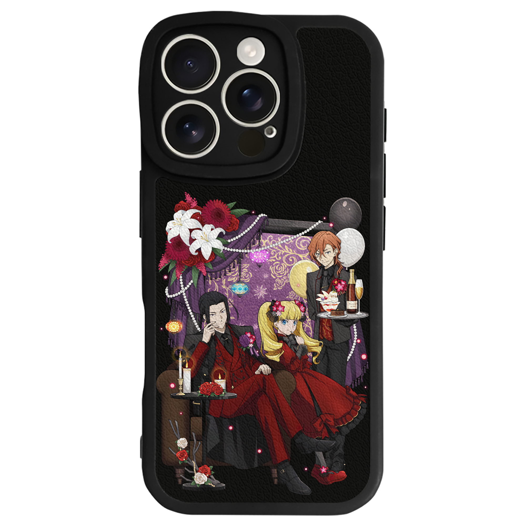 （画像用） 文豪ストレイドッグス Bungo Stray Dogs 【iPhone 16シリーズ対応】シリコンスマホケース（レザー調） 材質：シリコン